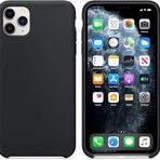 MADNOVA iPhone 11 Pro İle Uyumlu Lansman Kılıf İnce Sıvı Silikon 3 Katmanlı Tam Kaplamalı Yumuşak Jel Kauçuk Telefon Kılıfı (siyah)
