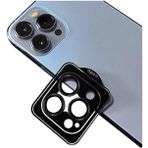 MADNOVA iPhone 12 Pro Max İle Uyumlu Orjinal Safir Kamera Lens Koruyucu Kolay Kurulum Aparatlı 9H Sertliğinde Safir Kamera Koruyucu (Siyah)