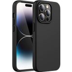 MADNOVA iPhone 13 Pro Max İle Uyumlu Lansman Kılıf İnce Sıvı Silikon 3 Katmanlı Tam Kaplamalı Yumuşak Jel Kauçuk Telefon Kılıfı (siyah)