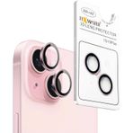 MADNOVA iPhone 14/ iPhone 14 Plus İle Uyumlu Orjinal Safir Kamera Lens Koruyucu Kolay Kurulum Aparatlı 9H Sertliğinde Safir Kamera Koruyucu (Pembe)