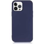 MADNOVA iPhone 14 Pro Max İle Uyumlu Lansman Kılıf İnce Sıvı Silikon 3 Katmanlı Tam Kaplamalı Yumuşak Jel Kauçuk Telefon Kılıfı (lacivert)