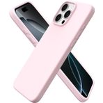 MADNOVA iPhone 16 Pro Max İle Uyumlu Lansman Kılıf İnce Sıvı Silikon 3 Katmanlı Tam Kaplamalı Yumuşak Jel Kauçuk Telefon Kılıfı (Pembe)