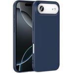 MADNOVA iPhone 17 Air İle Uyumlu Lansman Kılıf İnce Sıvı Silikon 3 Katmanlı Tam Kaplamalı Yumuşak Jel Kauçuk Telefon Kılıfı (Lacivert)