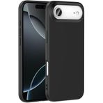 MADNOVA iPhone 17 Air İle Uyumlu Lansman Kılıf İnce Sıvı Silikon 3 Katmanlı Tam Kaplamalı Yumuşak Jel Kauçuk Telefon Kılıfı (Siyah)