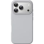 MADNOVA iPhone 17 Pro İle Uyumlu Lansman Kılıf İnce Sıvı Silikon 3 Katmanlı Tam Kaplamalı Yumuşak Jel Kauçuk Telefon Kılıfı (Gri)