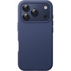 MADNOVA iPhone 17 Pro İle Uyumlu Lansman Kılıf İnce Sıvı Silikon 3 Katmanlı Tam Kaplamalı Yumuşak Jel Kauçuk Telefon Kılıfı (Lacivert)