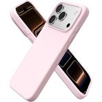 MADNOVA iPhone 17 Pro İle Uyumlu Lansman Kılıf İnce Sıvı Silikon 3 Katmanlı Tam Kaplamalı Yumuşak Jel Kauçuk Telefon Kılıfı (Pembe)