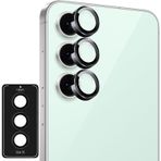 MADNOVA Samsung Galaxy S24 Ultra İle Uyumlu Safir Kamera Koruyucu Kolay Kurulum Aparatlı 9H Sertliğinde Safir Kamera Koruyucu (Siyah)