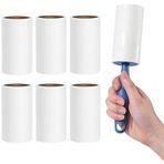 MADPET Tüy Toplayıcı Set – 1 Sap + 6 Rulo – Toplam 360 Yaprak – Kedi Köpek Tüyü ve Toz Temizleyici – Giysi, Mobilya ve Araç Koltuğu İçin – Ekonomik Paket