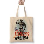 Madruga Fitness Bez Çanta Uzun Saplı - Açık Bej - 40 X 40