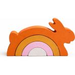Madwood Toys Madwoodtoys Doğal Organik Ahşap Montessori Oyuncak Tavşan Bebek Çocuk Odası Dekor Hediye Fotoğraf Çekim - Turuncu