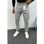 MADZEYMODA Boyfriend Kalıp Erkek Gri Jean Kot Pantolon