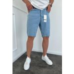 MADZEYMODA Erkek Mavi Jean Kot Şort