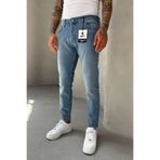 MADZEYMODA Slim Fit Dar Kesim Denim Kumaş Erkek Mavi Jean Kot Pantolon KE-427