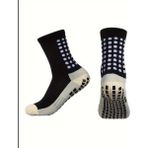 Madzy Shop 1 Çift Prefosyenel Kalın Havlu Taban Ter Emici Çorap , Kaymaz Futbol Çorapları Yoga Çorapları - Standart - 5-Siyah