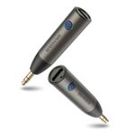 MaedHawk 5.3 Araba Bluetooth Aux Adaptörü, [Kararlı Bağlantı] 3,5 mm Bluetooth Adaptörü Kablosuz Ses Alıcısı, Araba Ev Stereo Kablolu Kulaklıklar Hoparlör, Eller Serbest Aramalar [Gelişmiş Mikrofon],