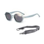 Maesy - bebek güneş gözlüğü Yana - 1-3 yaş - esnek bükülebilir - ayarlanabilir elastik bant - polarize UV400 koruma - yürümeye başlayan çocuk ve okul öncesi - erkek ve kız - altıgen (Açık mavi)