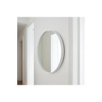 MAFRA Daire Ayna, Metal Çerceveli Ayna, Oturma odası için ayna, Gümüş ayna, Antre aynası, banyo aynası