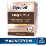 Mag Focus 15 Çiğneme Tableti- Magnezyum Malat, Magnezyum Sitrat, Fosfotidilserin, Taurin - Tutti Frutti