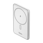 Mag Lite Wireless 5.000 Mah 20W Magsafe Uyumlu Manyetik Kablosuz Powerbank Ultra Ince Gümüş Renk