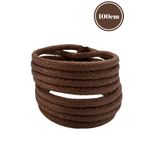 Mag Shoes Care Kahverengi Yuvarlak Mumlu Ayakkabı Bağcığı. 100cm. 1 Çift. 2 Adet.