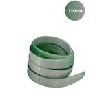 Mag Shoes Care Yeşil - Beyaz Geçişli Ütülü Spor Ayakkabı Bağcığı. 120cm. 1 Çift. 2 Adet.