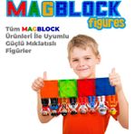 Magblock Manyetik Figür Oyuncak - 8 Adet Mıknatıslı Figür - Magblock - Tüm Markalarla Uyumlu