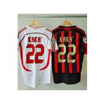 mage fusion Efsane Milan Kaka 22 lite Retro 2007 sezon 2 Lİ SET Forması (Siyah-Beyaz)