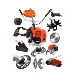 Mager 52 Cc Benzinli Çim Biçme Tırpan Makinası Çapa Aparatlı 4 Başlık Full+Full