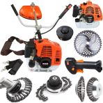 Mager 52Cc Benzinli Tırpan Full 4 Başlıklı Aksesuarlı Çim Biçme Makinası