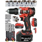 Mager German Teknolojisi 58 Watt 8 Ah Li-Ion Çift Akülü Vidalama Matkap