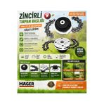 Mager Zincirli Tırpan Başlığı Universal Çelik Zincirli Ot Kesme Aparatı Motorlu Tırpan Uyumlu Dayanıklı Çalı ve Yabani Ot Temizleme Başlığı