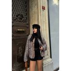 Maggaza Leopar Kapitone Ceket - S
