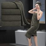 MAGGEA Ekstra Büyük Banyo Havlusu 4'lü Set (88,9 x 177,8 cm), Büyük Boy Banyo Çarşafı Süper Yumuşak Yüksek Emici Jumbo Banyo Havlusu Seti Mikrofiberler Otel, Banyo, Misafir, Spa, Spor Salonu için