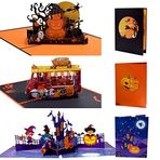 Magic Ants Cadılar Bayramı Pop Up Kart – 3D Tebrik Kartı, Happy Halloween Kartı, Balkabağı Kartı, Pop Up Hediye Kartları, En İyi Arkadaş için Pop Up Doğum Günü Kartı, Zarflı, 3 Adet