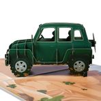 Magic Ants SUV arabalar için 3D po-Up kart, el yapımı 3D tebrik kartları, doğum günü, babalar günü, çocuklar, baba, koca, tüm durumlar için