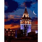 Magic Art 40x50 cm Galata Kulesi Sayılarla Boyama Tuval