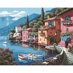 Magic Art 40x50 cm Sahil Kasabası Sayılarla Boyama Tuval