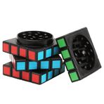 Magic Cube Bitki Öğütücü, Spespo Ot Öğütücü, Kuru Ot ve Baharat için 4 parça Metal Öğütücü