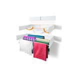 Magic Dryer Eliz 120cm Çamaşır Kurutma Askısı - Duvara Monte Kurutmalık Beyaz