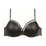 Magic Form 4759 - Siyah 70B Deri Görünüm Kumaşlı İnce Süngerli Sütyen