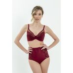 Magic Form 6689 Dantel Içi Boş Toparlayıcı Sütyen - Bordo - 75C