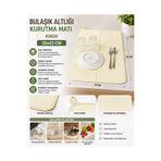 Magic Lady Bulaşık Altlığı Kurutma Matı Krem 35x42 Cm