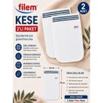 Magic Lady Filem Beyaz Şerit Baskılı 2 Adet Peeling Hamam Banyo Kesesi 16X24 cm