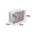 Magic Lady Valiz Içi 6'lı Düzenleyici Organizer Set Gri Çizgili