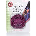 Magic Locks Magic 10A1 Locks Akıllı Bağcık Yuvarlak 120 cm Fuşya Renkli Spor Ayakkabılar İçin Pratik Çözüm