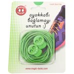 Magic Locks Yeşil Elastik Ayakkabı Bağcığı 0