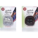 Magic Locks Yuvarlak Akıllı Ayakkabı Bağcık 2'li Set - Beyaz - Kahverengi