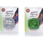Magic Locks Yuvarlak Akıllı Ayakkabı Bağcık 2'li Set - Beyaz - Yeşil