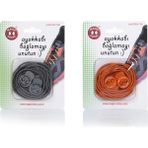 Magic Locks Yuvarlak Akıllı Ayakkabı Bağcık 2'Li Set - Gri - Turuncu